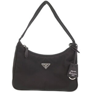 Prada ReEdition 2005 Saffiano Leather Hobo Shoulder Bag Black